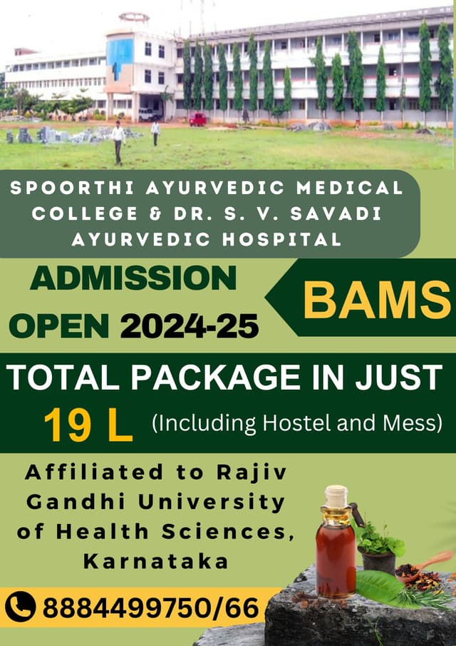 SPOORTHI AYURVEDIC MEDICAL COLLEGE