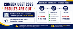 COMEDK UGET 2026 Results Declared; Counselling Registration to Begin from 30 May