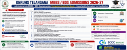 KNRUHS Telangana MBBS/BDS Admissions 2026-27: Competent Authority Quota Notice, Documents List & Important Guidelines